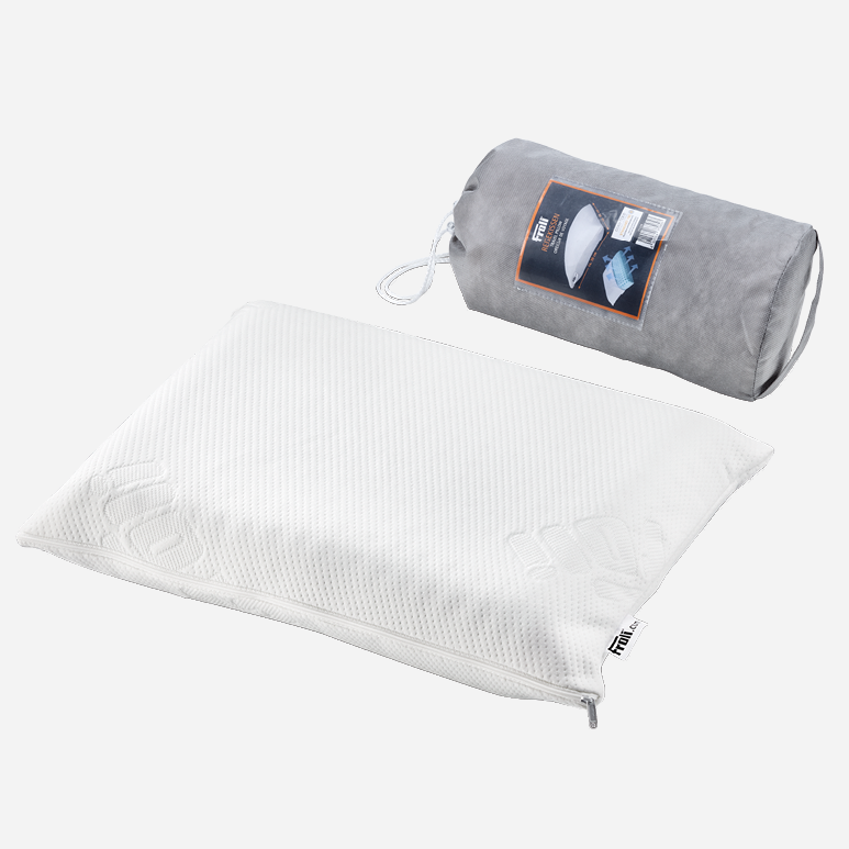 Froli Reisekissen mit ergonomischem Komfortschaum und praktischem Transportbeutel für Reisen und Camping
