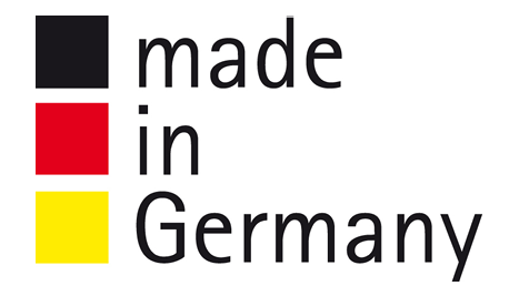 Made in Germany Logo mit deutscher Flagge