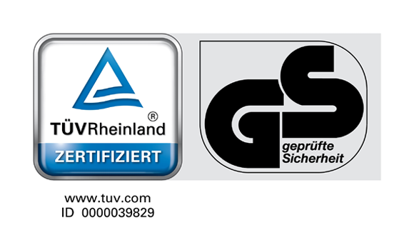TÜV Rheinland geprüfte Sicherheit