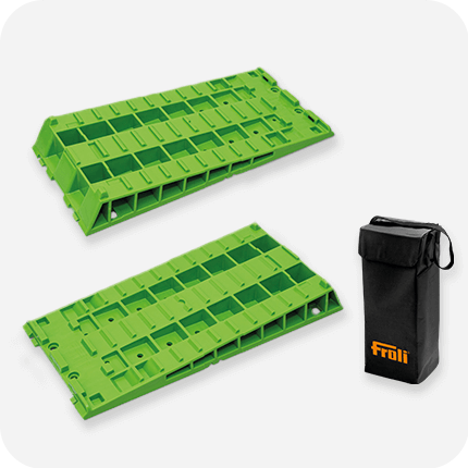 Kompaktkeil 2er Set Green-Edition (95% Biokunststoff) inkl. Transporttasche