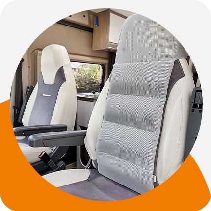 Rücken aktiv Polster für Fiat Ducato Cockpitsitz