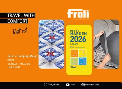 Froli auf der Reise + Camping Messe 2026 in Essen