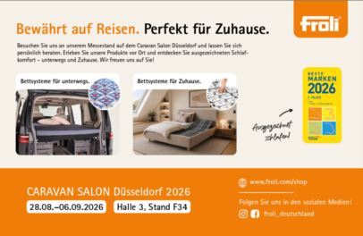 Froli auf dem Caravan Salon in Düsseldorf 2026